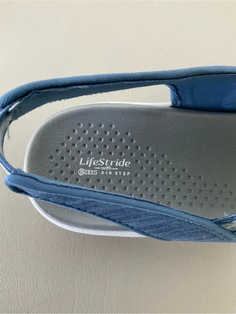 🤩NWBox!!! LifeStride, Blue & Grey Comfortable Sandals